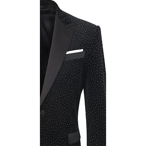 Kaufen Sie Henk ter Horst Velours Velvet Fluweel colbert met glinsterende strass steentjes Zwart f&uuml;r nur 199,95&nbsp;&euro; bei Henk ter Horst fashion
