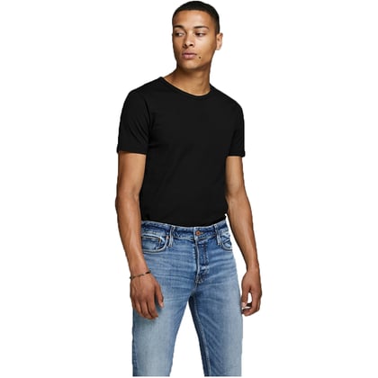 Kaufen Sie Jack & Jones Uni T-shirt Rundhals Schwarz für nur € 12,95 bei Henk ter Horst fashion