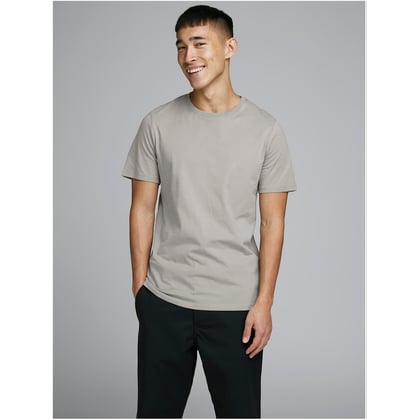 Kaufen Sie Jack & Jones Uni Rundhals-T-Shirt Hellgrau für nur € 12,99 bei Henk ter Horst fashion