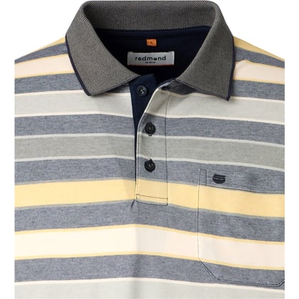 Kaufen Sie Redmond big men herenpolo met borstzak two tone gestreept Geel für nur 49,99 € bei Henk ter Horst fashion