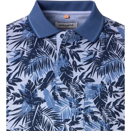 Kaufen Sie Redmond big men herenpolo met borstzak en bladeren Blauw für nur 49,99 € bei Henk ter Horst fashion