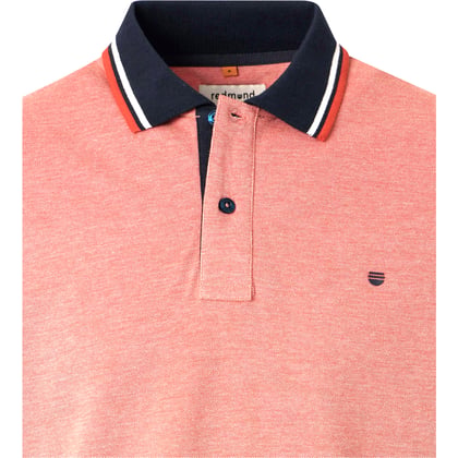 Kaufen Sie Redmond big men herenpolo katoen two tone gemeleerd Zalm für nur 39,99 € bei Henk ter Horst fashion