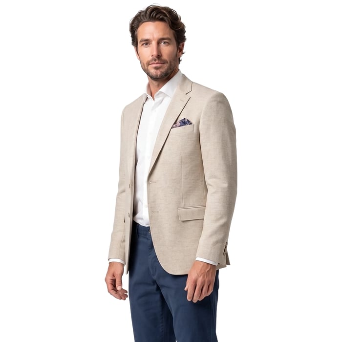 Kaufen Sie Henk ter Horst gemusterter Herrenblazer in Beige - Slim Fit für nur 151,96 € bei Henk ter Horst fashion
