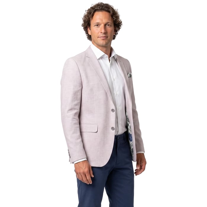 Kaufen Sie Henk ter Horst Leinen-Sakko Rosa | Meliert | Halb Gefüttert | Herren für nur 159,96 € bei Henk ter Horst fashion