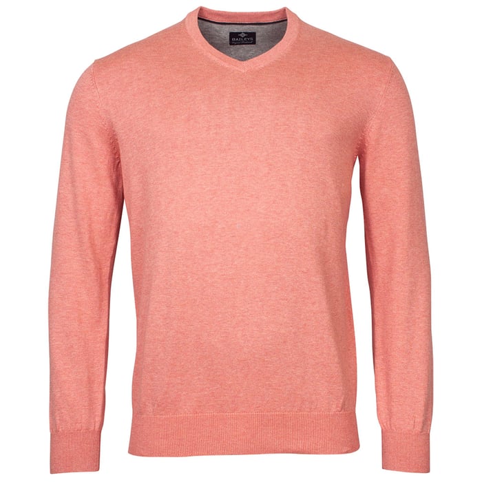 Kaufen Sie Baileys Pullover mit V-Ausschnitt 100% Baumwolle rosa für nur  bei Henk ter Horst fashion