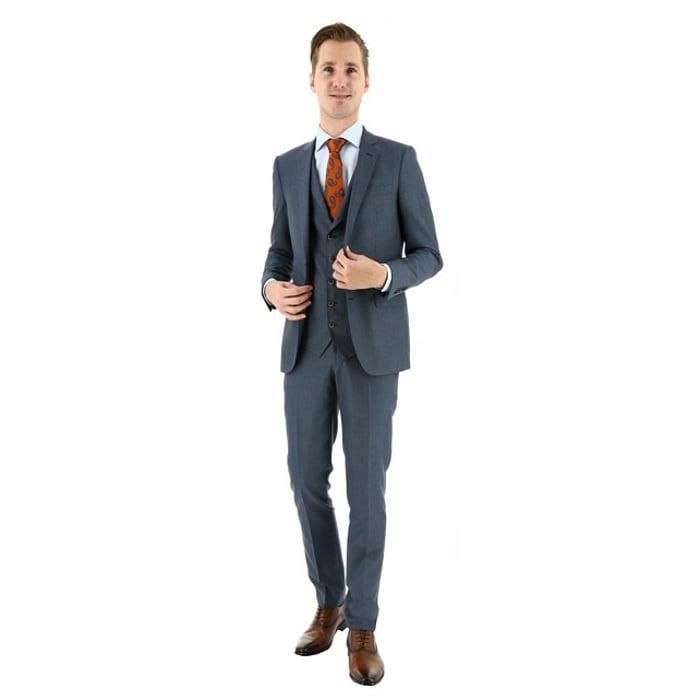 Kaufen Sie Henk ter Horst Anzug 3 tlg. grau/blau für nur € 449,95 bei Henk ter Horst fashion
