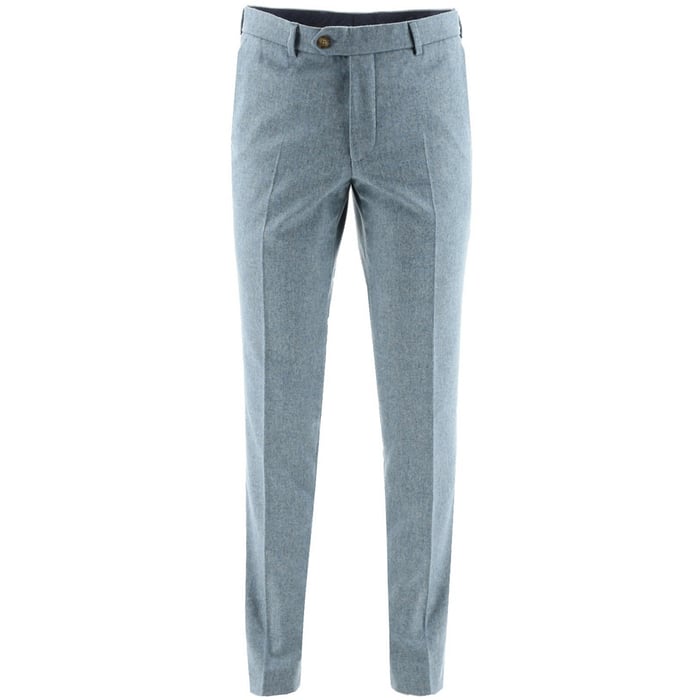 Kaufen Sie Woll slim fit Hose hellblau gemischt für nur € 89,95 bei Henk ter Horst fashion