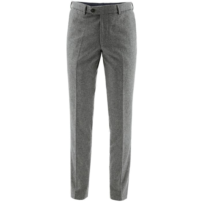 Kaufen Sie Woll slim fit Hose in grau gemischt für nur € 89,95 bei Henk ter Horst fashion