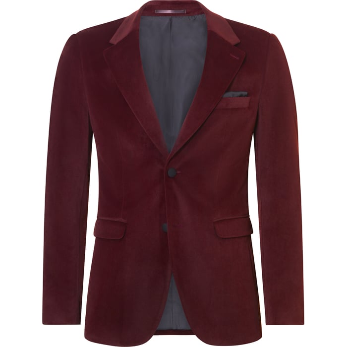 Kaufen Sie Weis Samt-Sakko | Bordeaux | Samtrevers | Uni für nur 167,96 € bei Henk ter Horst fashion