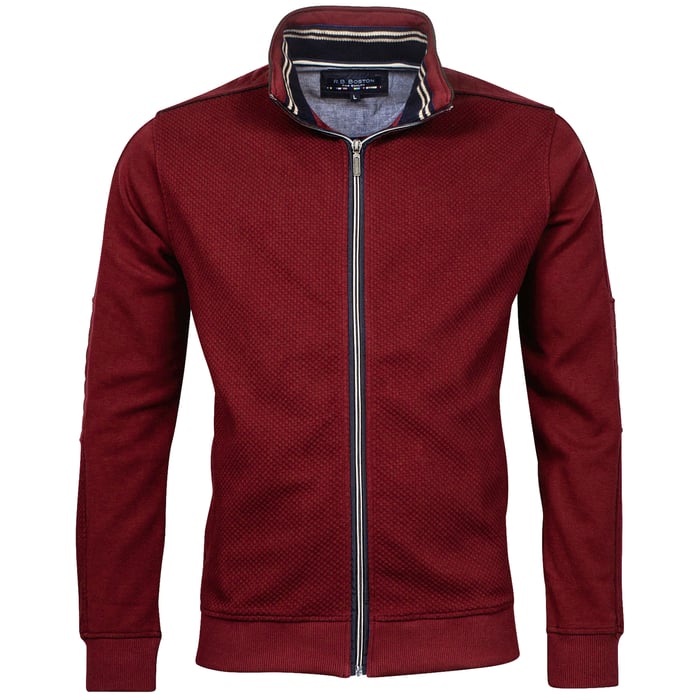 Kaufen Sie R.B. Boston Herrenweste mit Reißverschluss, dunkelrot für nur € 55,96 bei Henk ter Horst fashion
