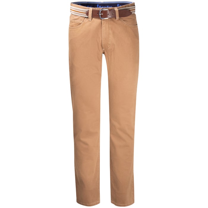 Kaufen Sie Exner 5-Pocket-Hose aus Baumwollstretch Hellbraun für nur € 79,95 bei Henk ter Horst fashion