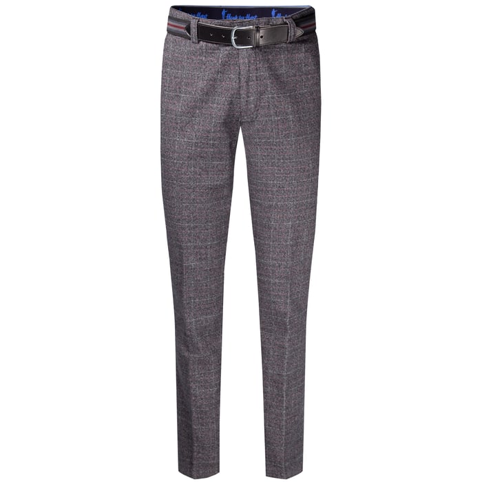 Kaufen Sie Henk ter Horst hippe katoenen slim fit geruite broek  Donkergrijs für nur € 119,95 bei Henk ter Horst fashion