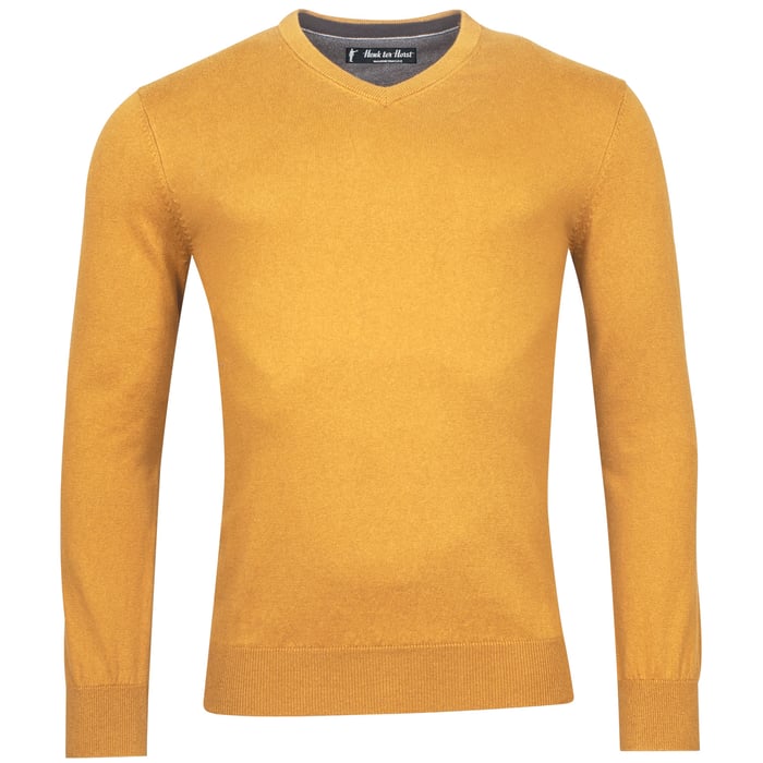 Kaufen Sie Henk ter Horst heren v-hals trui 100% katoen Okergeel für nur € 59,95 bei Henk ter Horst fashion