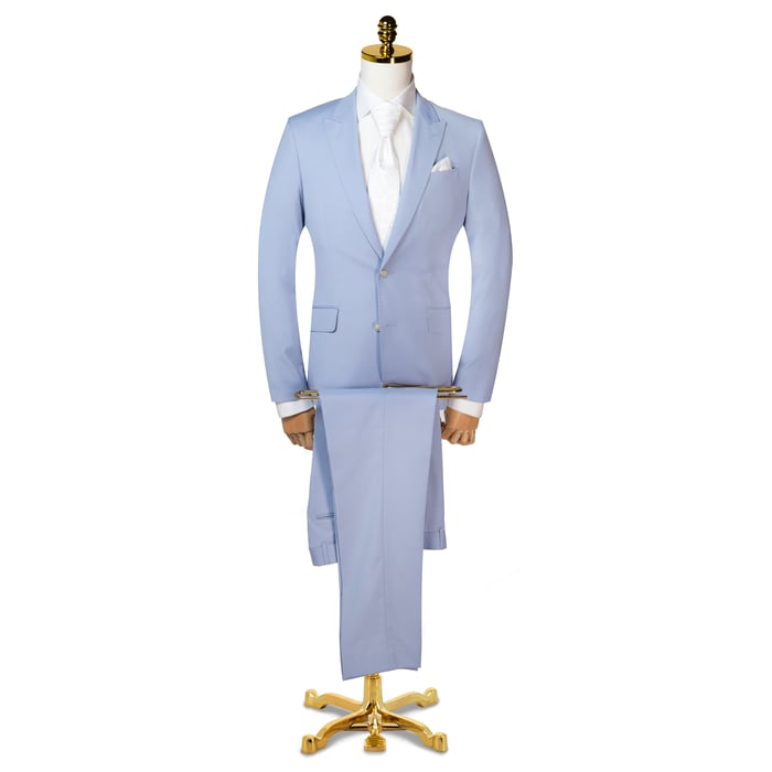 Kaufen Sie Henk ter Horst 3-teiliges Hochzeitskostüm Pastell Hellblau für nur € 299,95 bei Henk ter Horst fashion