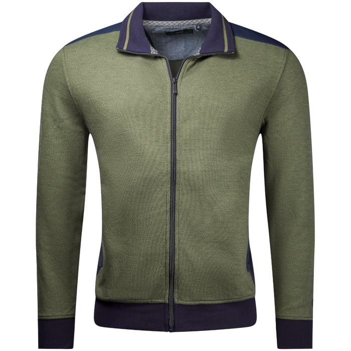 Kaufen Sie Meantime Strickjacke mit Reißverschluss gemischt Grün für nur  bei Henk ter Horst fashion