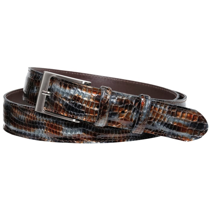 Kaufen Sie Henk ter Horst Herrengürtel aus Kalbsleder mit Reptildruck Braun für nur € 44,95 bei Henk ter Horst fashion