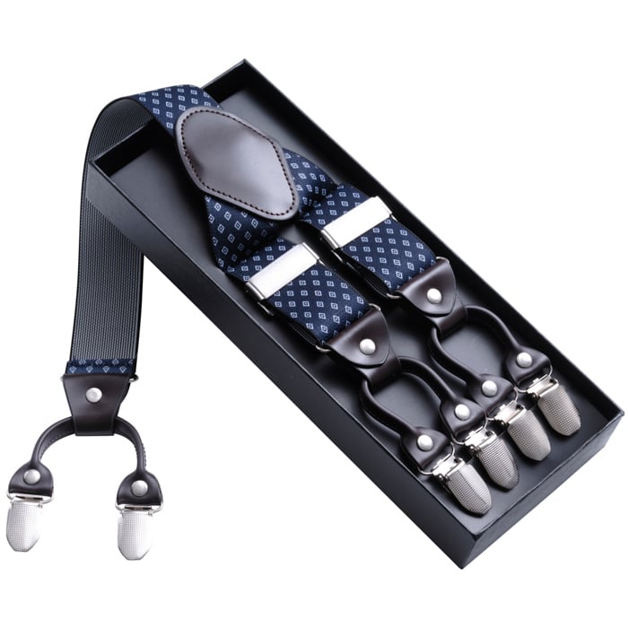 Kaufen Sie Bretels donkerblauw met witte wiebertjes Donkerblauw für nur € 24,95 bei Henk ter Horst fashion