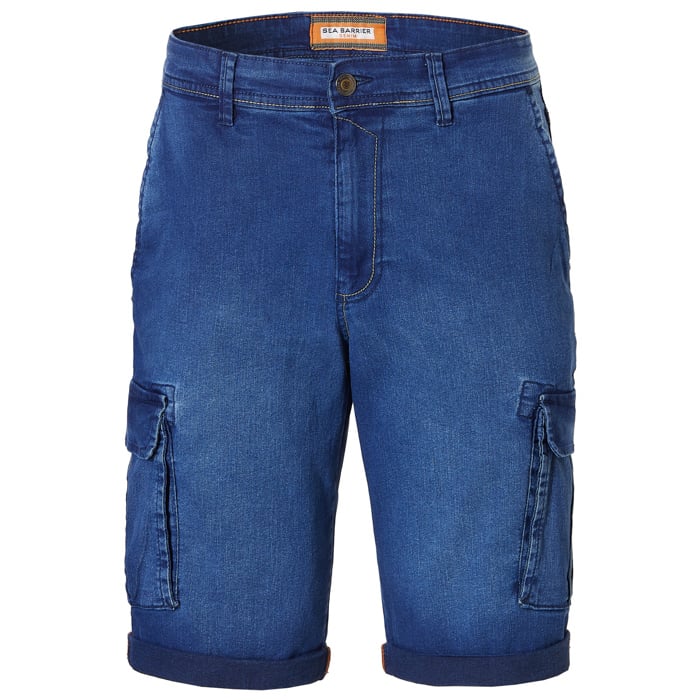 Kaufen Sie Sea Barrier kurze Cargohose mit Umschlagbund Denim für nur € 49,95 bei Henk ter Horst fashion