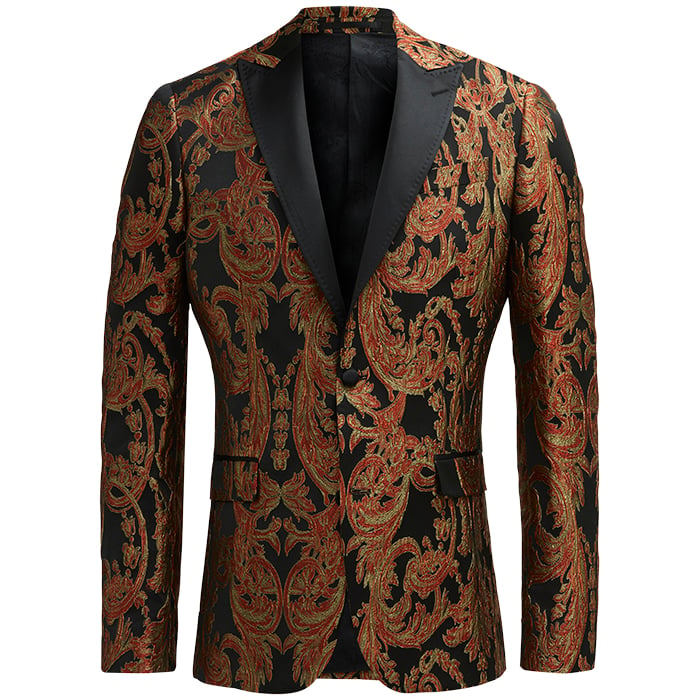 Kaufen Sie Henk ter Horst barok jacquard smoking colbert Rood für nur 132,97 € bei Henk ter Horst fashion
