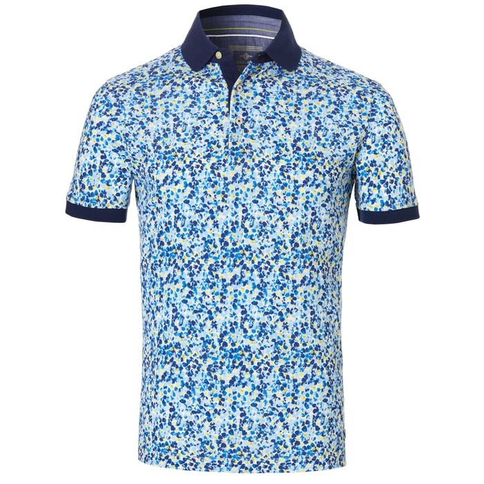 Kaufen Sie Baileys 100% katoen herenpolo gestipt Blauw für nur 79,95 € bei Henk ter Horst fashion