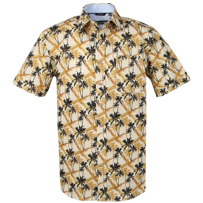 Kaufen Sie Henk ter Horst 100% katoenen printoverhemd palmbomen Beige für nur 79,95 € bei Henk ter Horst fashion