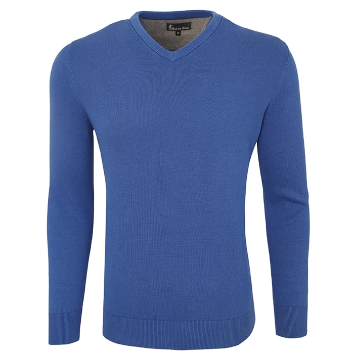Kaufen Sie Henk ter Horst heren V-hals trui 100% katoen Blauw für nur 69,95 € bei Henk ter Horst fashion