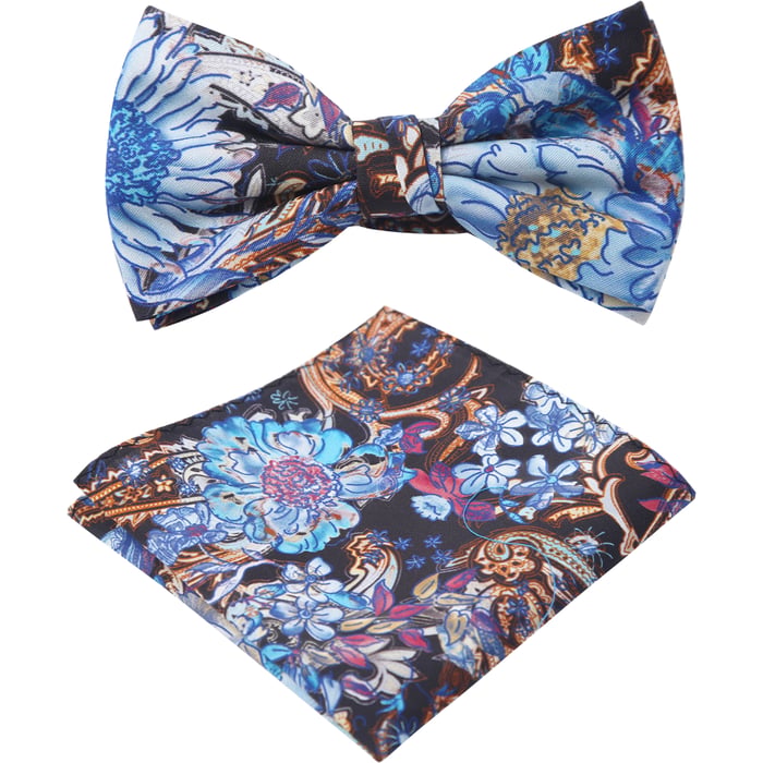 Kaufen Sie Henk ter Horst 100% katoenen vlinderstrik met bloemen paisley print Blauw für nur 39,95 € bei Henk ter Horst fashion