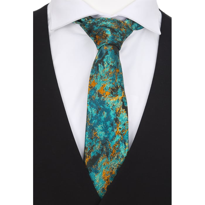 Kaufen Sie Hochzeitskrawatte Henk ter Horst | Petrol | Dobby-Muster | mit Einstecktuch für nur 89,95 € bei Henk ter Horst fashion