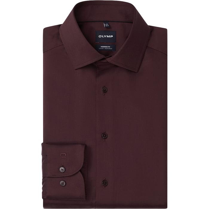 Kaufen Sie OLYMP Luxor modern fit overhemd global kent uni chianti für nur 79,95 € bei Henk ter Horst fashion