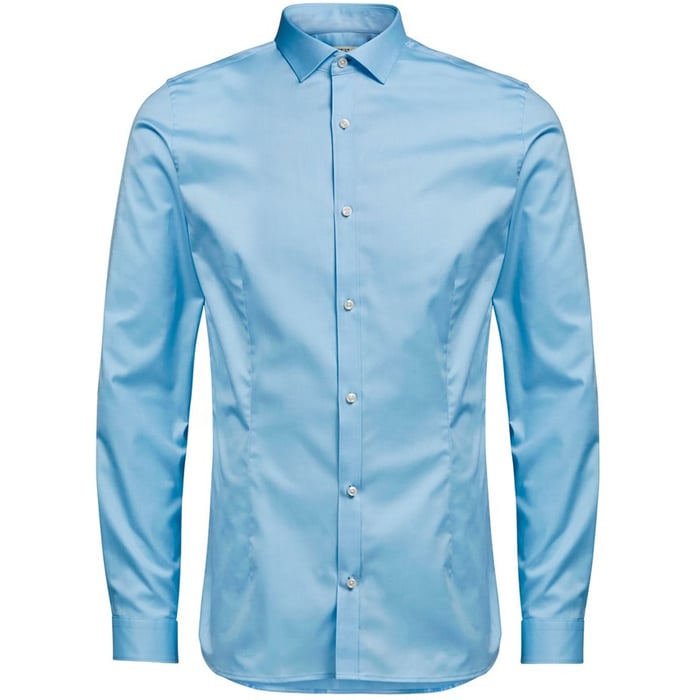 Kaufen Sie Jack & Jones hellblaues superschmal geschnittenes Hemd Kaschmirblau/Super SLIM für nur € 39,99 bei Henk ter Horst fashion