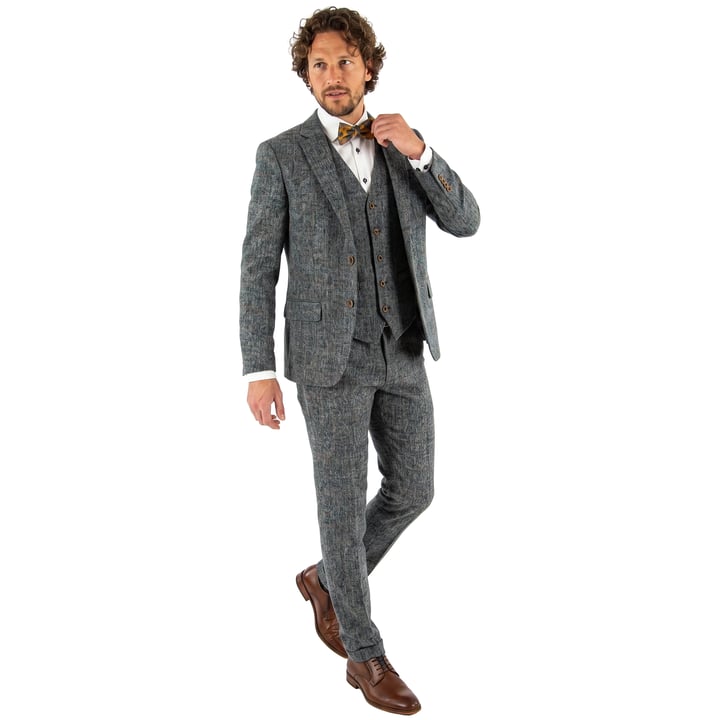 Kaufen Sie 3-teiliger Anzug von Henk ter Horst, Tweed, Blau  für nur € 299,95 bei Henk ter Horst fashion
