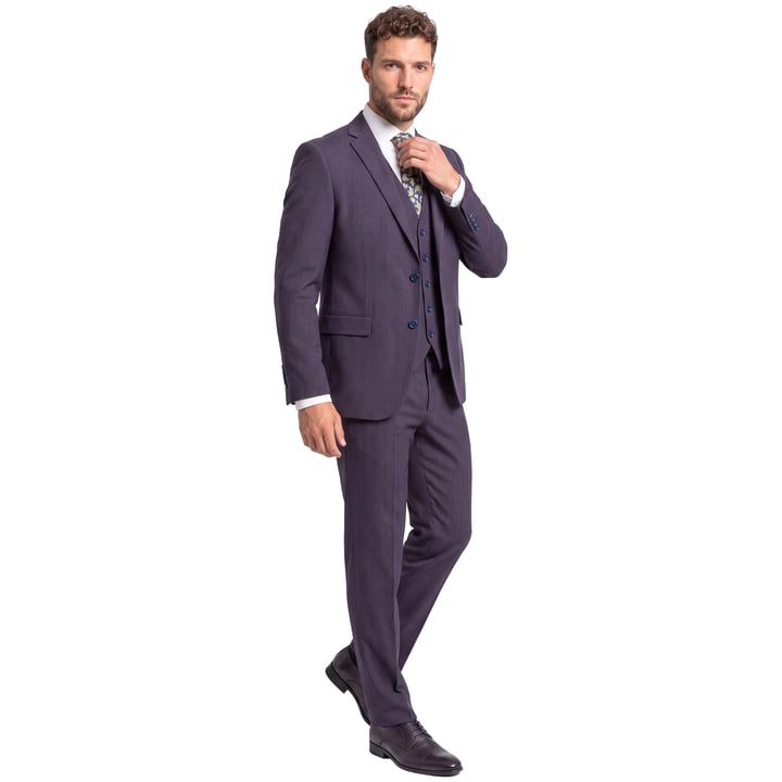 Kaufen Sie Henk ter Horst 3-teiliges Herrenkostüm Nadelstreifen Dunkelblau für nur € 349,95 bei Henk ter Horst fashion