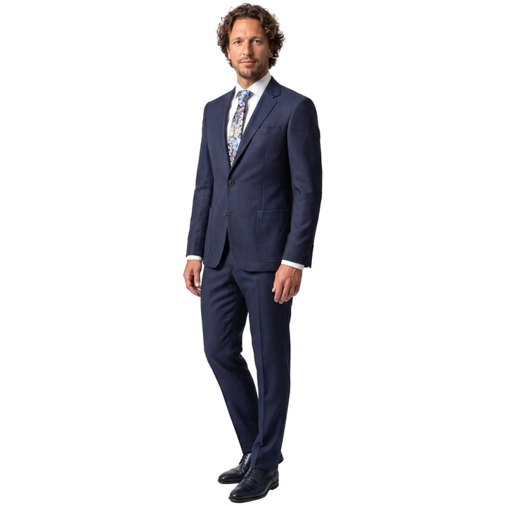 Kaufen Sie Henk ter Horst 2-teilig kariert Herrenanzug mit Stretch Dunkelblau für nur 169,95 € bei Henk ter Horst fashion