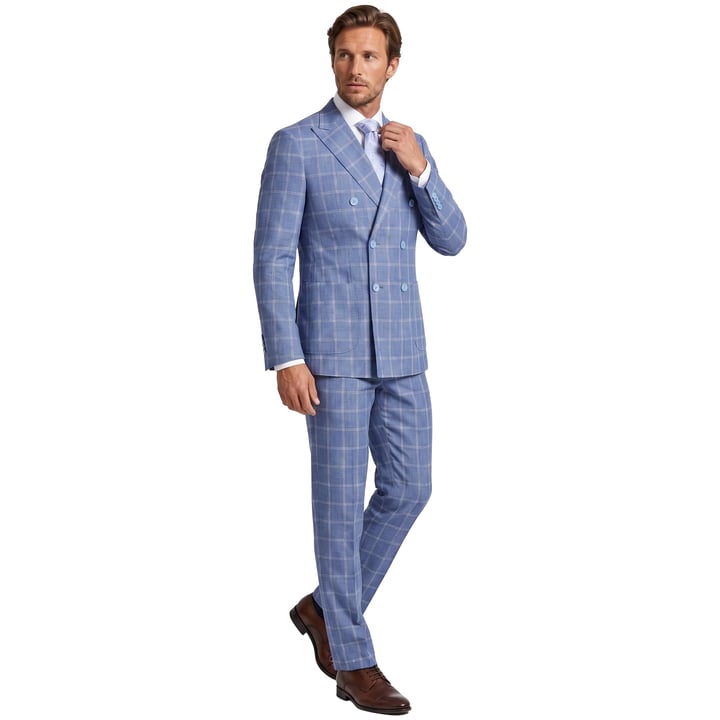 Kaufen Sie Henk ter Horst hellblaues Slim-Fit Doppelreihiges Sakko für nur 199,95 € bei Henk ter Horst fashion
