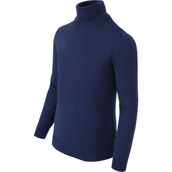 Henk ter Horst Herren Rollkragenpullover | 100% Baumwolle | Navy | Uni