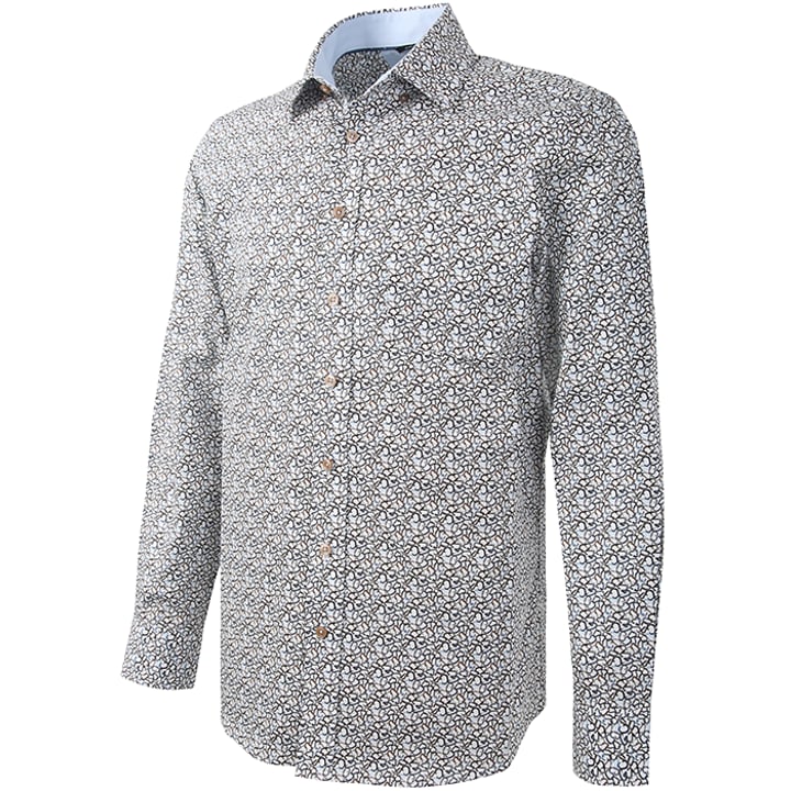 Kaufen Sie Henk ter Horst 100% katoenen overhemd met lange mouw en aquarel besjes print Lila für nur 79,95 € bei Henk ter Horst fashion