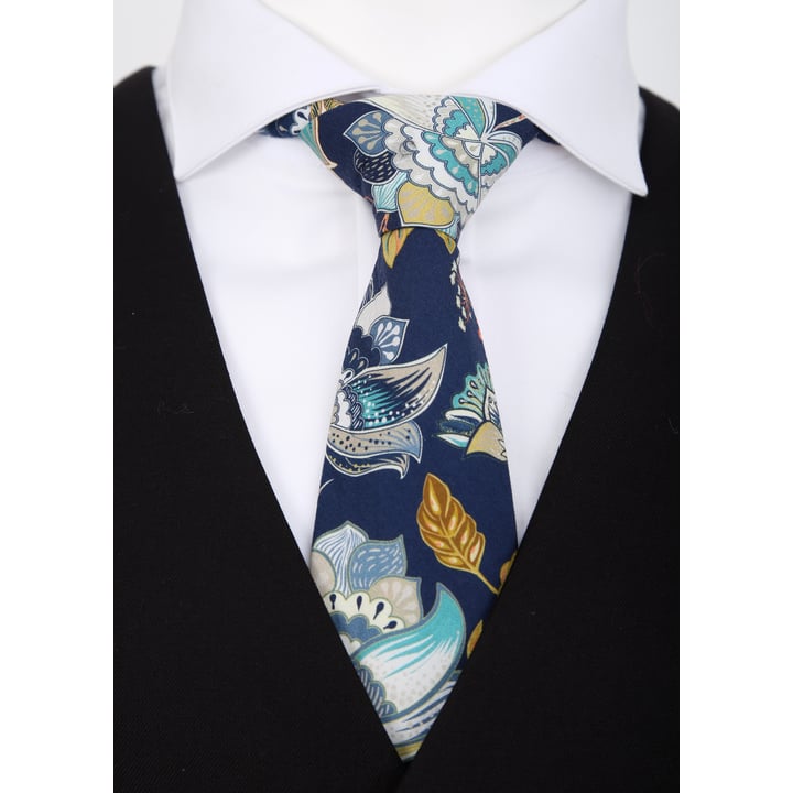 Kaufen Sie Henk ter Horst 100% katoenen stropdas met antieke bloemen print Donkerblauw für nur 39,95 € bei Henk ter Horst fashion