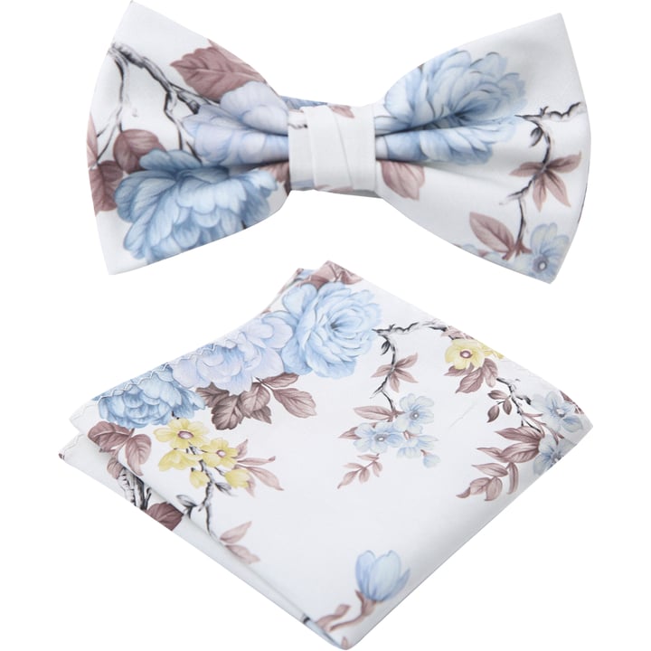 Kaufen Sie Henk ter Horst 100% katoenen vlinderstrik met pastel chinoiserie bloemen vogel print Lichtblauw für nur 39,95 € bei Henk ter Horst fashion