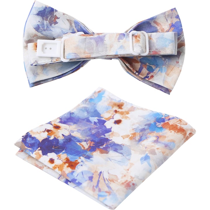 Kaufen Sie Henk ter Horst 100% katoenen vlinderstrik met aquarel bloemen print Donkerblauw für nur 39,95 € bei Henk ter Horst fashion