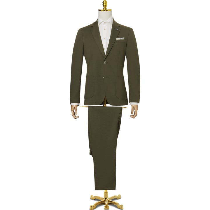Kaufen Sie Henk ter Horst Slim-Fit baukasten Herrenanzug Trikot- Dunkelgrün für nur 309,90 € bei Henk ter Horst fashion