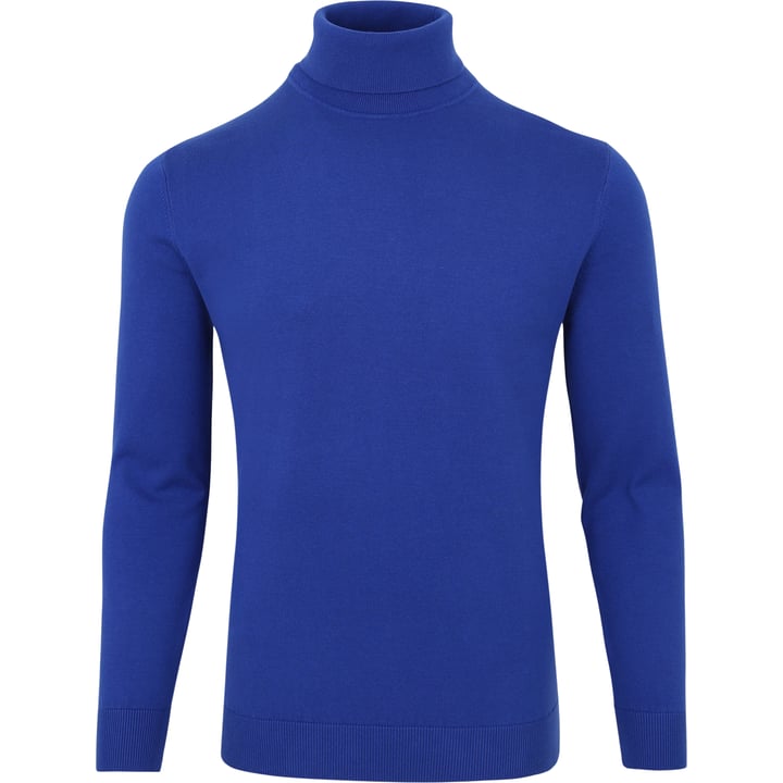 Henk ter Horst Herren Rollkragenpullover | 100% Baumwolle | Royalblau