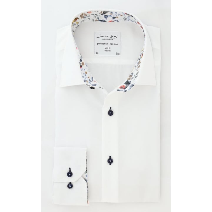 Kaufen Sie Seven Seas Slim Fit Shirt weiß für nur € 27,98 bei Henk ter Horst fashion