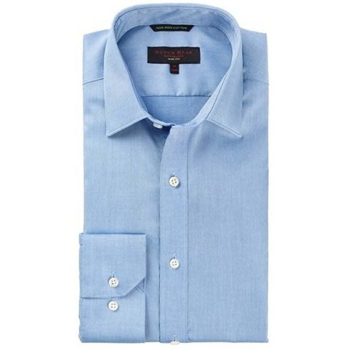 Kaufen Sie Seven Seas slim fit hemd hellblau für nur € 54,95 bei Henk ter Horst fashion