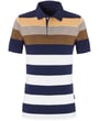 Chris Caine Herren Poloshirt gestreift Lachs