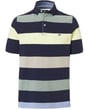 Baileys Herren gestreiftes Poloshirt Grün