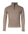Baileys Pullover mit Reißverschluss Honeycomb Olive Grey