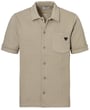 Kaufen Sie Flexx Uni overhemd met korte mouw - katoenmix - modern fit Beige für nur 79,95 € bei Henk ter Horst fashion