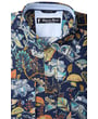 Kaufen Sie Henk ter Horst 100% katoenen overhemd met lange mouw en antieke bloemen print Donkerblauw für nur 79,95 € bei Henk ter Horst fashion