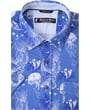 Kaufen Sie Henk ter Horst 100% katoenen overhemd met korte mouw en kwallen schelpen print Blauw für nur 79,95 € bei Henk ter Horst fashion