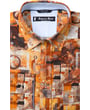 Kaufen Sie Henk ter Horst Freizeithemd | Grafischer Print | Orange-Braun | Button-Down für nur 79,95 € bei Henk ter Horst fashion